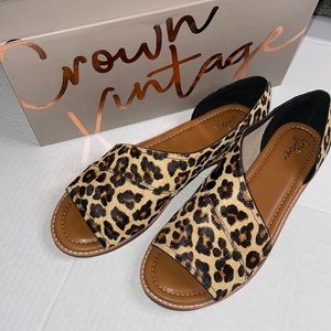 NIB Crown Vintage Women’s - Natural ‘Leo' Calf Hair | Size 9.5 M